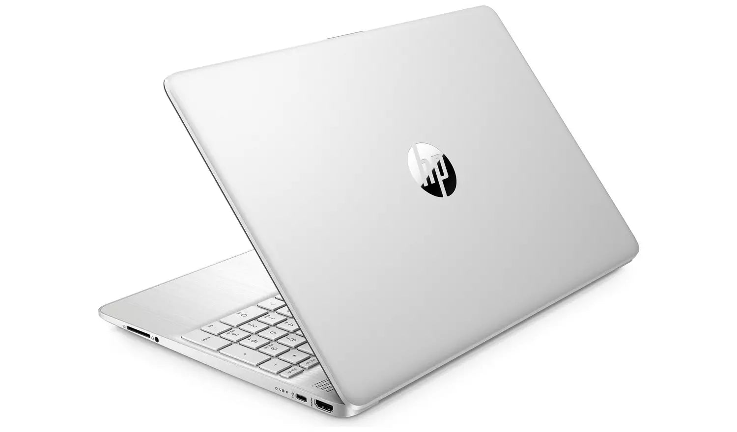 Portátil HP de 15,6 pulgadas i3, 4 GB, 128 GB, maletín y Norton - Plateado | 15S-FQ5020NA